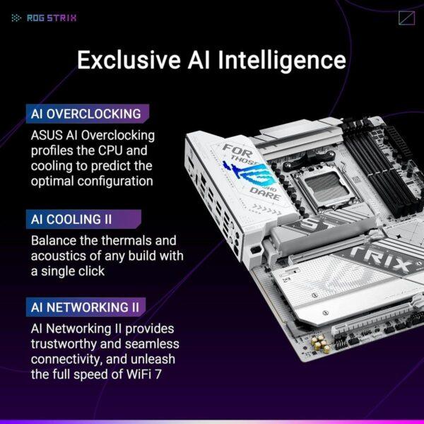 ASUS ROG Strix X870-A Gaming WiFi AM5 ATX Motherboard – DDR5, WiFi 7, PCIe 5.0, USB4, 16+2+2 Power Stages - Image 2