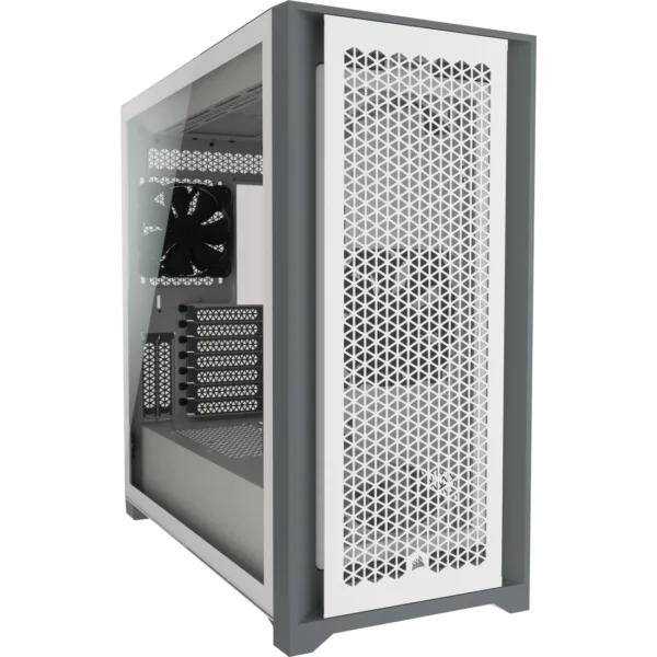 Corsair 5000D Airflow Black & White Mid-Tower ATX PC Case with Pre-Installed Corsair Fans – Exclusive Paras Tech Edition - Image 13