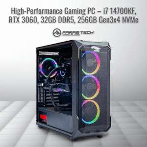 High-End Intel Core i7-14700KF Gaming PC – 32GB DDR5, RTX 3060, 256 GB Gen4 SSD