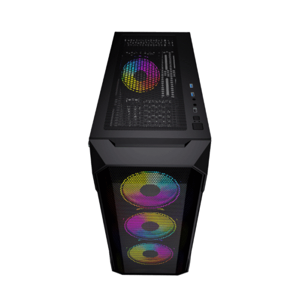 Thunder SCAR TGS V36 Gaming ATX Case – Tempered Glass, RGB Fans - Black - Image 3