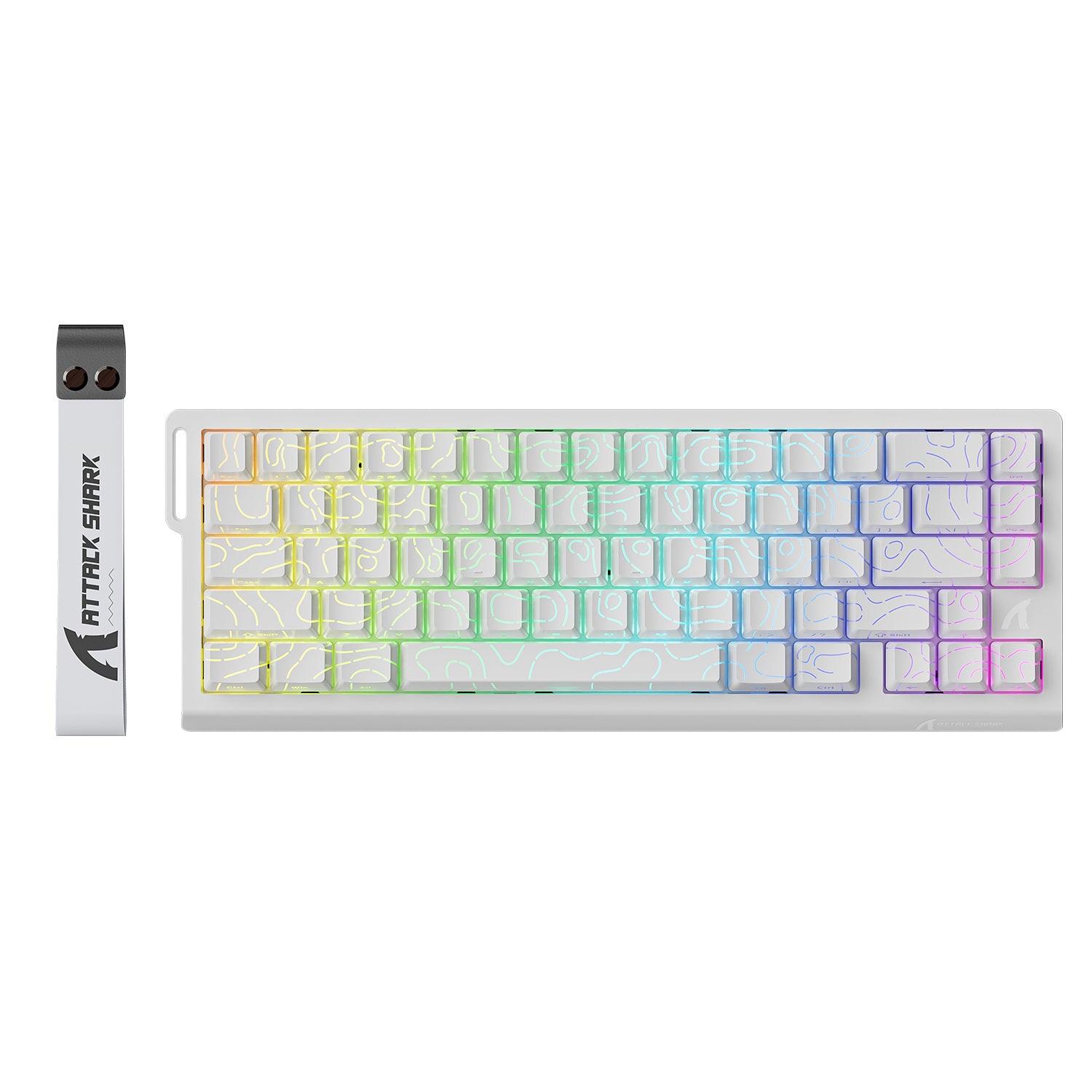 ATTACK SHARK X68 HE Rapid Trigger Keyboard Magnetic Switch - White Contour