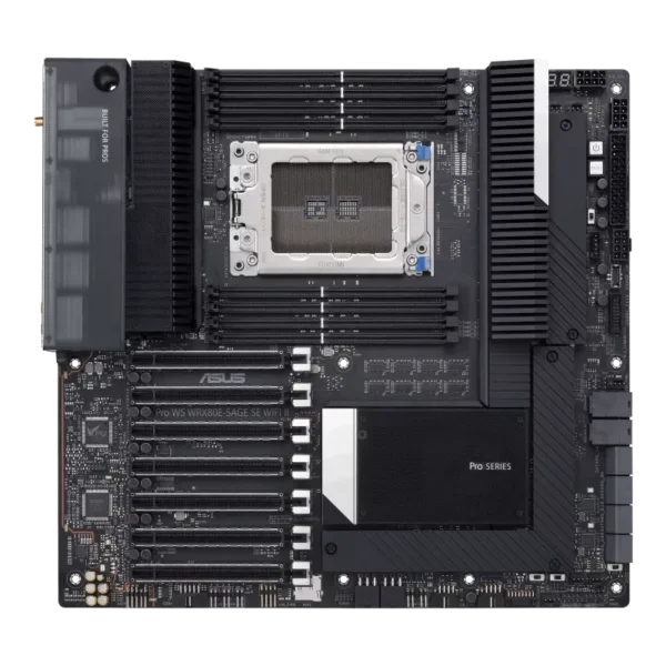 ASUS Pro WS WRX80E-SAGE SE WIFI II – AMD sWRX8 Workstation Motherboard with Dual 10 Gb LAN & Wi-Fi 6E