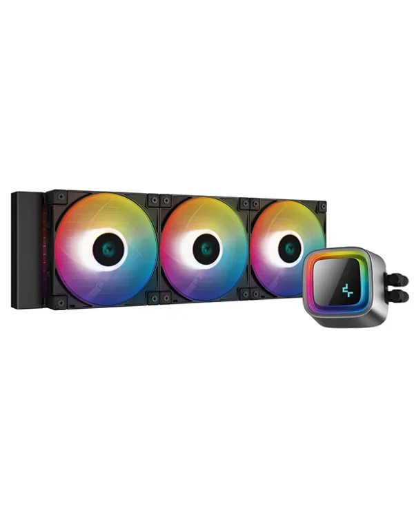 DeepCool LS720 360mm Infinity Mirror A-RGB Liquid CPU Cooler – Black