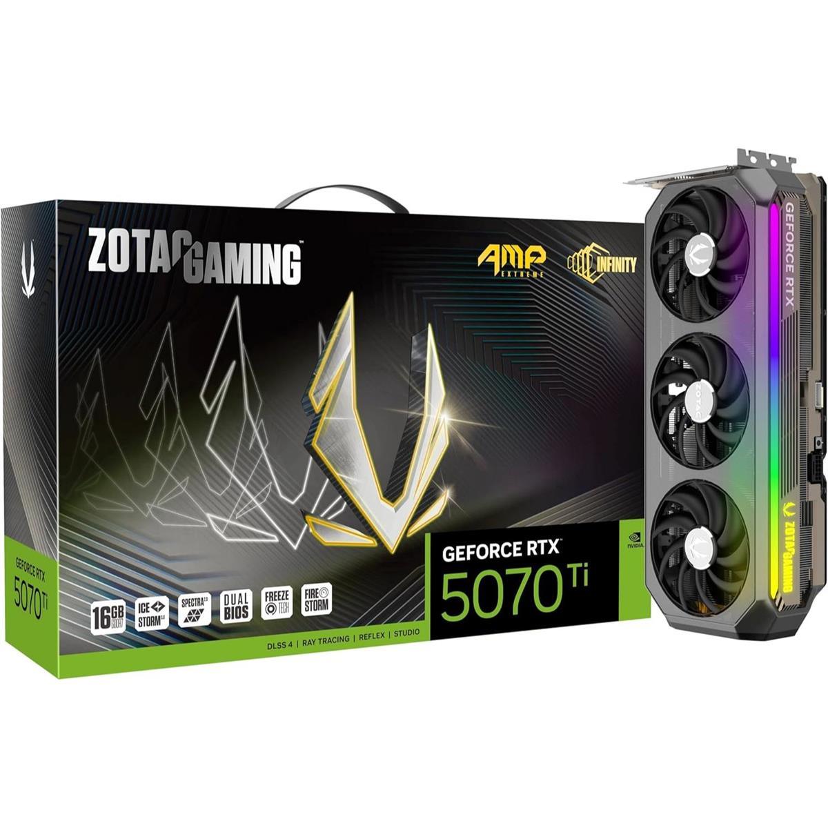 ZOTAC GeForce RTX 5070 Ti AMP Extreme INFINITY 16GB GDDR7 Graphics Card