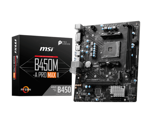MSI B450M-A PRO MAX II Micro-ATX AM4 Motherboard