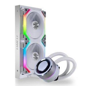 Lian Li Galahad 240 White AIO CPU Cooler – SL120 ARGB Edition