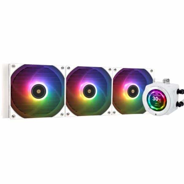 TR 360 CORE VISION LCD ARGB White – Premium Liquid CPU Cooler
