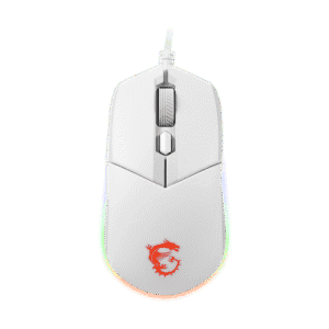 MSI Clutch GM11 White – Ergonomic RGB Gaming Mouse
