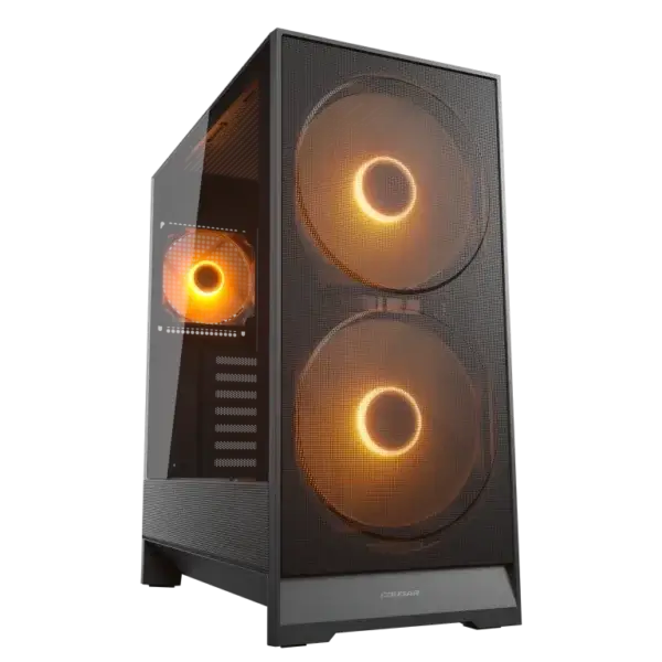 COUGAR Airface 180 Mid Tower – Black | RGB Gaming Case - Image 2