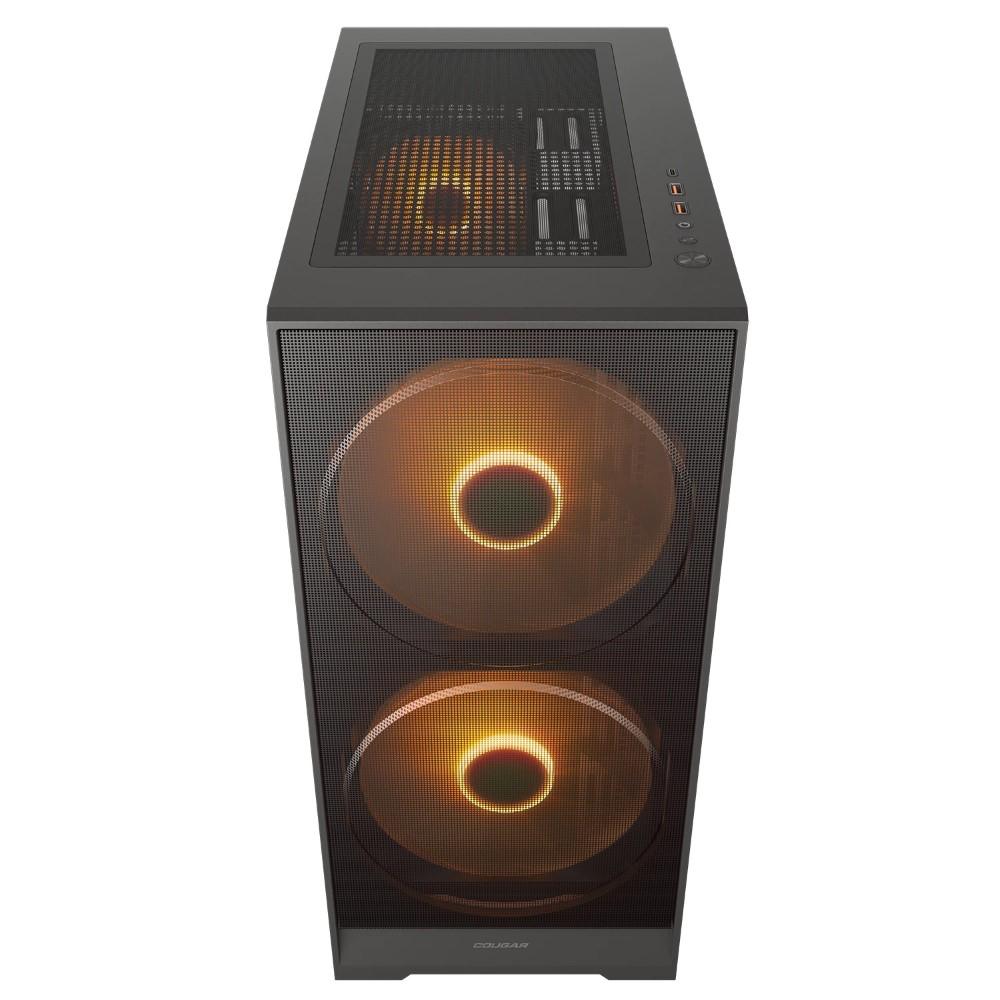 COUGAR Airface 180 Mid Tower – Black | RGB Gaming Case
