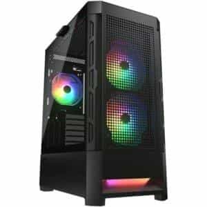 COUGAR Airface 180 Mid Tower – Black | RGB Gaming Case