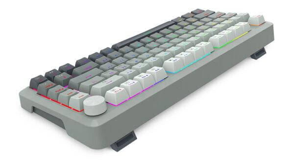 E-Yooso HZ-82 Magnetic Axis 8K Rapid Trigger RGB Mechanical Keyboard – Rainbow Gray - Image 2