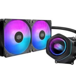 Cooler Master MasterLiquid 240 Core – 240mm AIO Liquid CPU Cooler with ARGB Fans