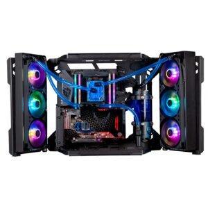 MasterFrame 500 Mesh Black ARGB Gaming Case – High-Airflow, RGB Lighting