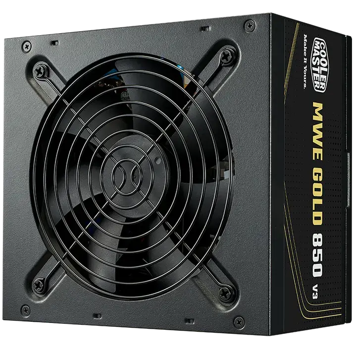 MWE Gold 850W V3 80 PLUS Gold Fully Modular Power Supply for Gaming & High-Performance PCs